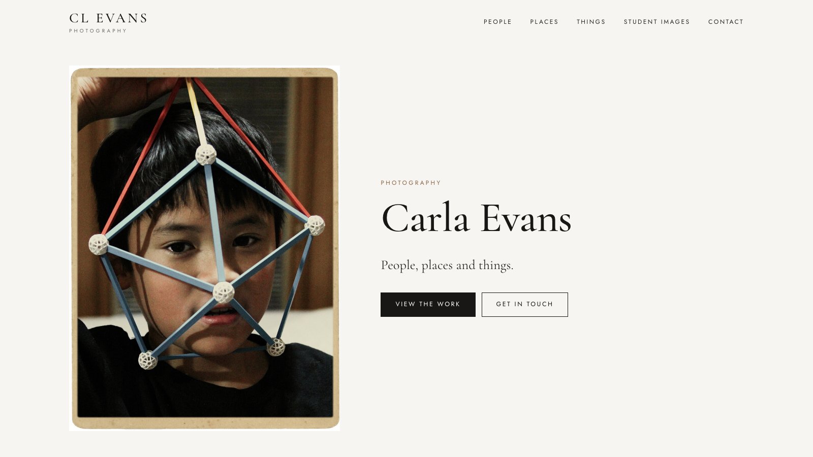 Carla Evans Photography gallery page